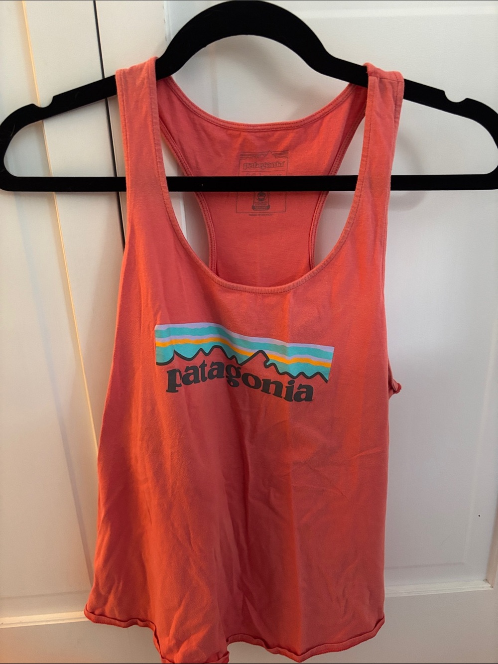 Patagonia Coral Mountain Logo Racerback Tank